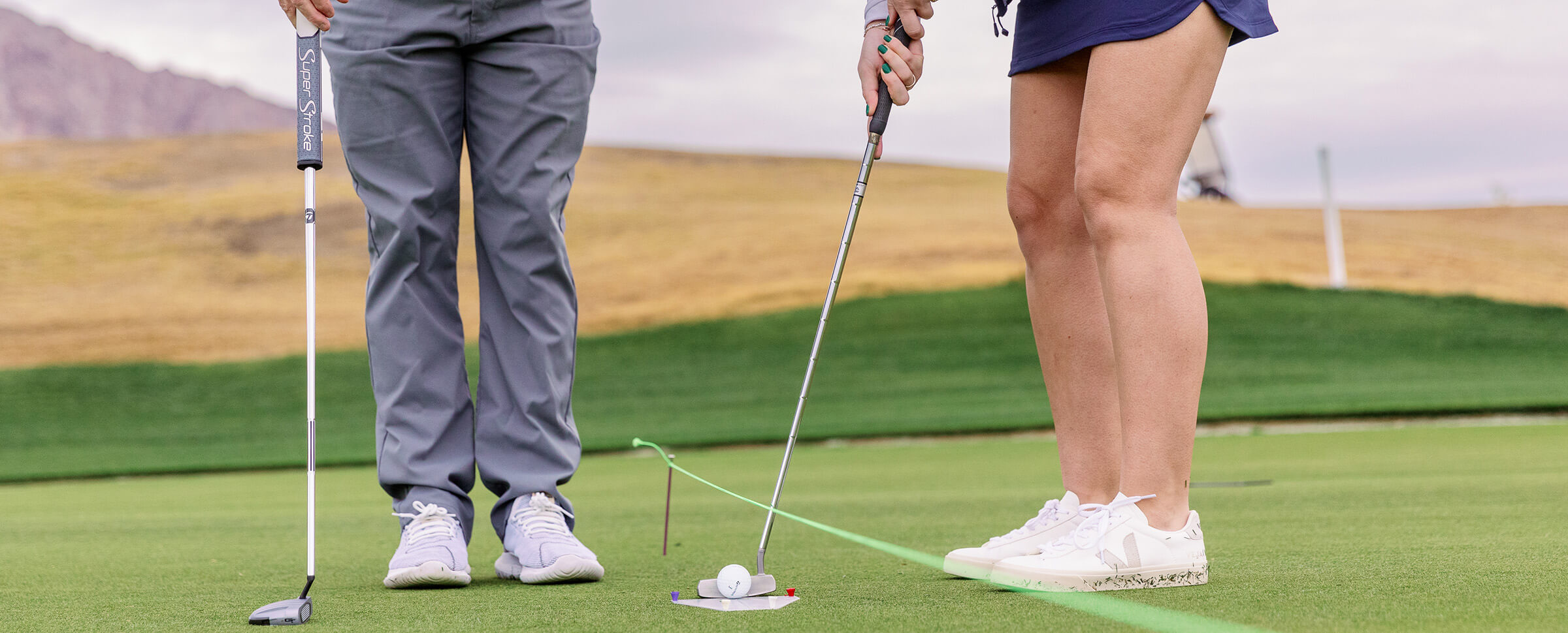 golfer on green