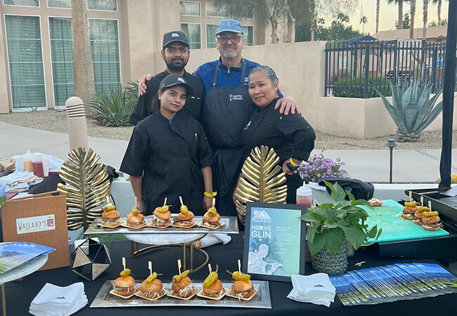 Executive Chef Herv Glin and food & bev staff