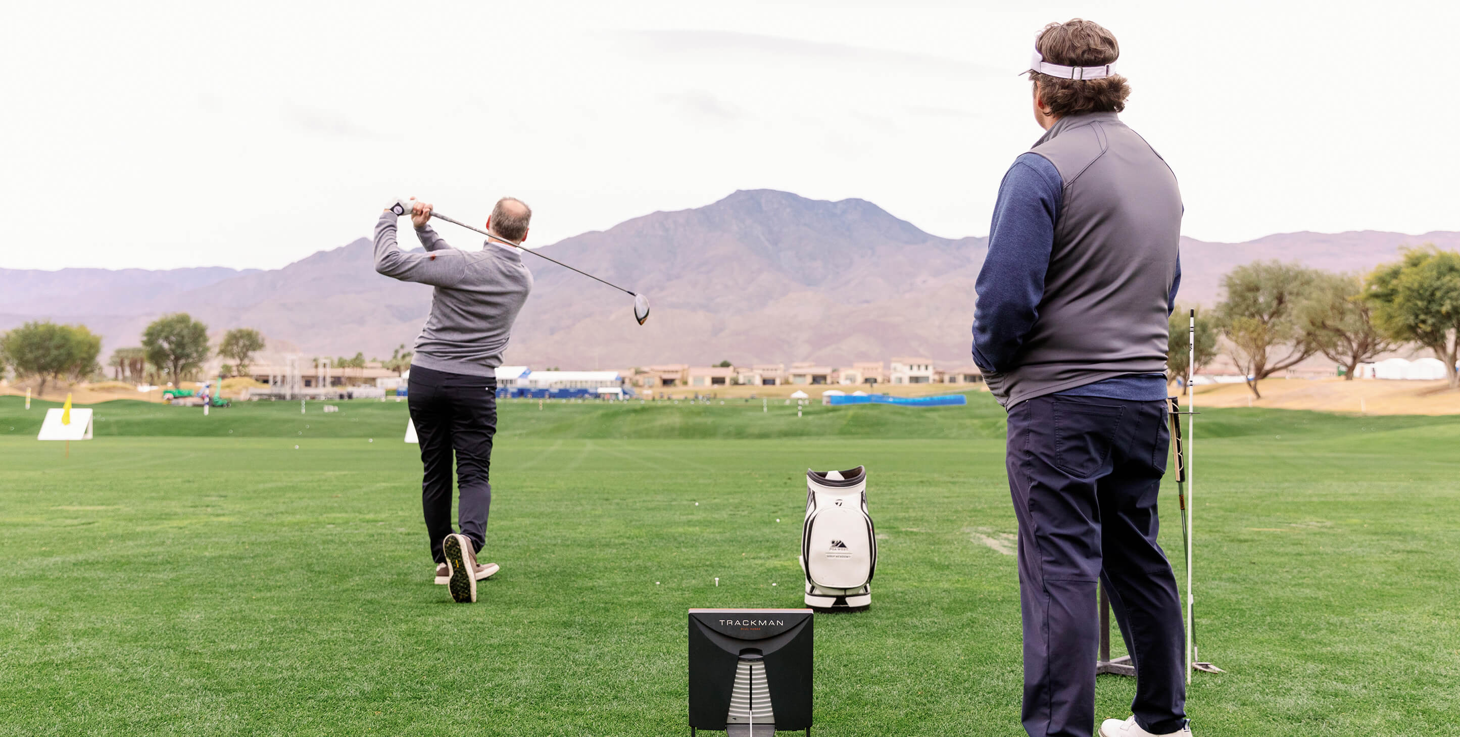 golfers on course